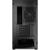 Sharkoon mk4 rgb strip mini tower behuizing (zwart | 2x usb-a | 1x usb-c | rgb)