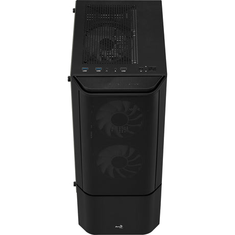 Aerocool quantum mesh v3 midi tower behuizing (zwart grijs | 3x usb-a | rgb | window)