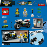 Lego ® city achtervolging op politiemotor - 60455
