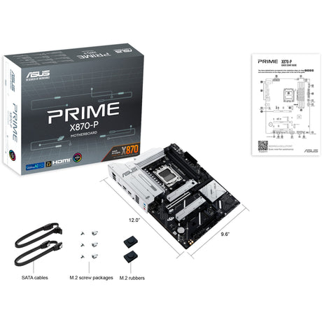 Asus prime x870-p socket am5 moederbord (2,5gb-lan, sound, atx)