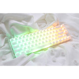 Ducky one 3 sf aura white rgb mechanisch toetsenbord (wit, us lay-out (qwerty), cherry mx brown, 65%, abs double shot, hot swap)