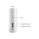 Netgear orbi 370 wifi mesh systeem, dual-band wifi 7-mesh systeem, 2 stuks mesh router (wit, 1x orbi wifi 7-router (rbe371), 1x orbi wifi 7-satelliet (rbe370))