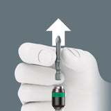 Wera kraftform kompakt 838 ra-r m imperial set 1 bitset (zwart groen, 15‑delig)