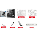 Msi b760m gaming plus wifi socket 1700 moederbord (zwart zilver, raid, 2.5 gb-lan, wi-fi 6e, bt, sound, µatx)