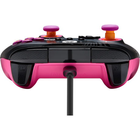 Powera advantage plus bedrade controller voor xbox series x|s - palmbomen in maanlicht (roze, xbox series x|s, xbox one, pc)