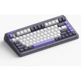 Iqunix og80 lavandin wireless mechanical keyboard (lavendel, us lay-out (qwerty), cherry mx brown, 80% (tkl), hot-swappable, pbt, 2.4ghz | bluetooth 5.1 | usb-c)