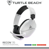 Turtle beach ear force recon 70p white (2024) over-ear gaming headset (wit, ps4, ps5, xbox series x|s, xbox one, switch, pc, mobile)