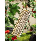 Iqunix f97 floral date rgb mechanisch gaming toetsenbord (groen, us lay-out (qwerty), iqunix little prince, 96%, rgb leds, hot-swappable, pbt, 2.4ghz | bluetooth 5.1 | usb-c)
