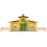 Schleich farm world - grote stal, geel speelfiguur