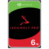 Seagate ironwolf pro 6 tb harde schijf (st6000nt001, sata 600, 24 7)
