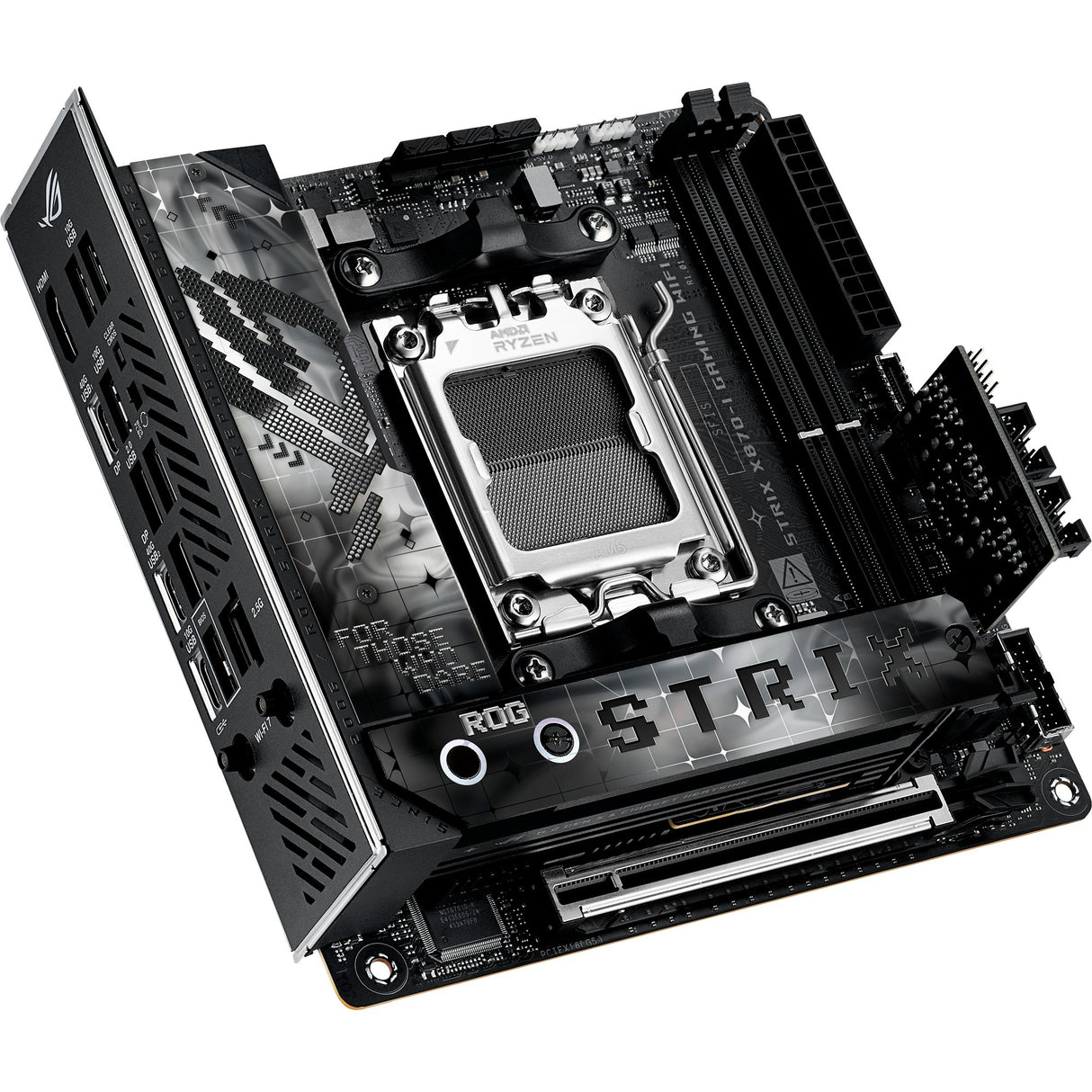 Asus rog strix x870-i gaming wifi socket am5 moederbord (raid, 2,5gb-lan, wi-fi 7, bt, sound, mini-itx)