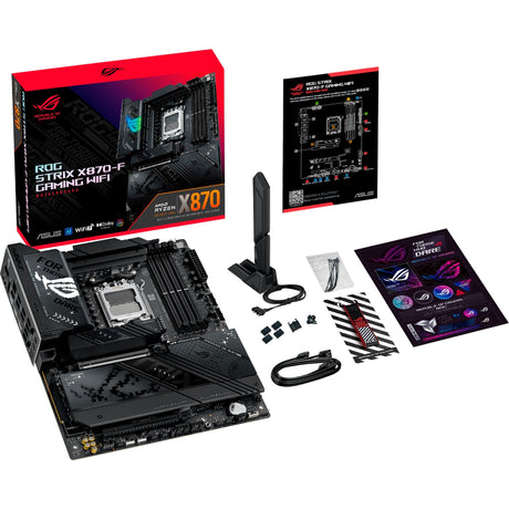 Asus rog strix x870-f gaming wifi socket am5 moederbord (2.5gb-lan, wi-fi 7, bt, sound, atx)