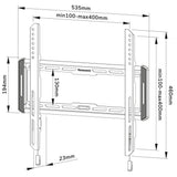 Neomounts wl30-550bl14 tv wandsteun wandmontage (zwart)
