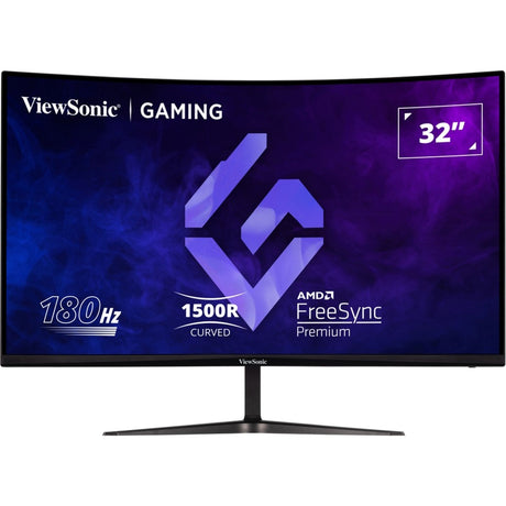Viewsonic vx3218-pc-mhd 32 curved gaming monitor (zwart, 2x hdmi, 1x displayport, 180 hz)