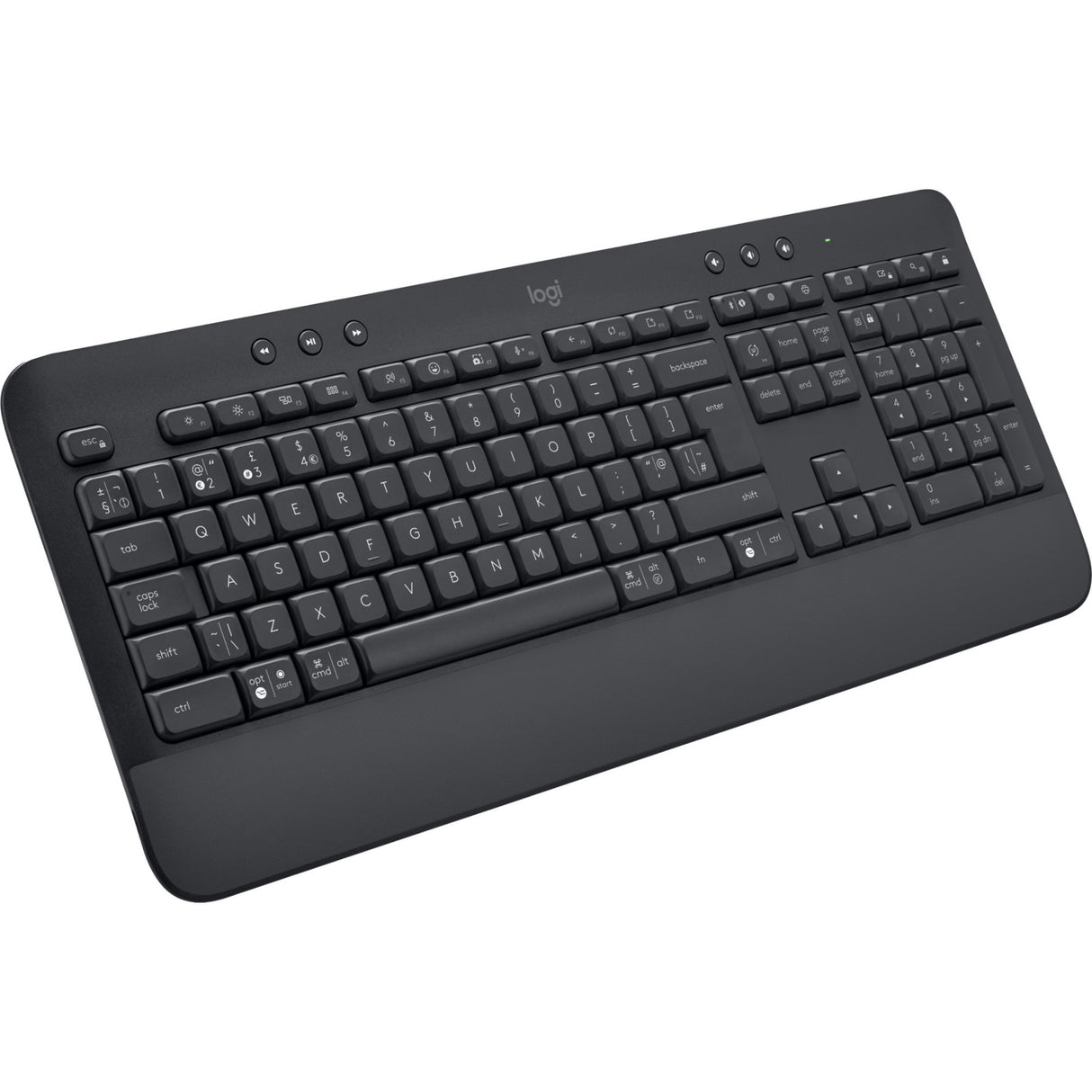 Logitech signature k650 wireless comfort toetsenbord (grafiet, us-international lay-out (qwerty), 100%)