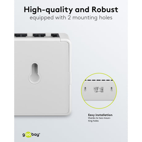 Goobay 8-poort gigabit ethernet switch (wit)