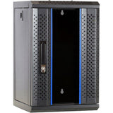 Dsi 10 inch 9u serverkast met glazen deur server rack