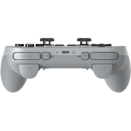 8bitdo pro 3 bluetooth gamepad (grijs zwart, switch 1 2, pc, android, 2.4 ghz bluetooth usb)
