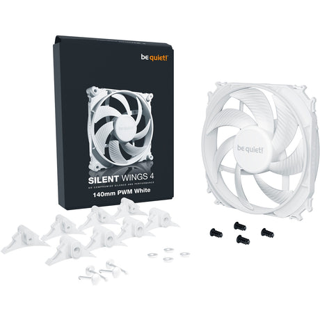 Be quiet! silent wings 4 pwm case fan (wit, 140 x 140 x 25 mm)