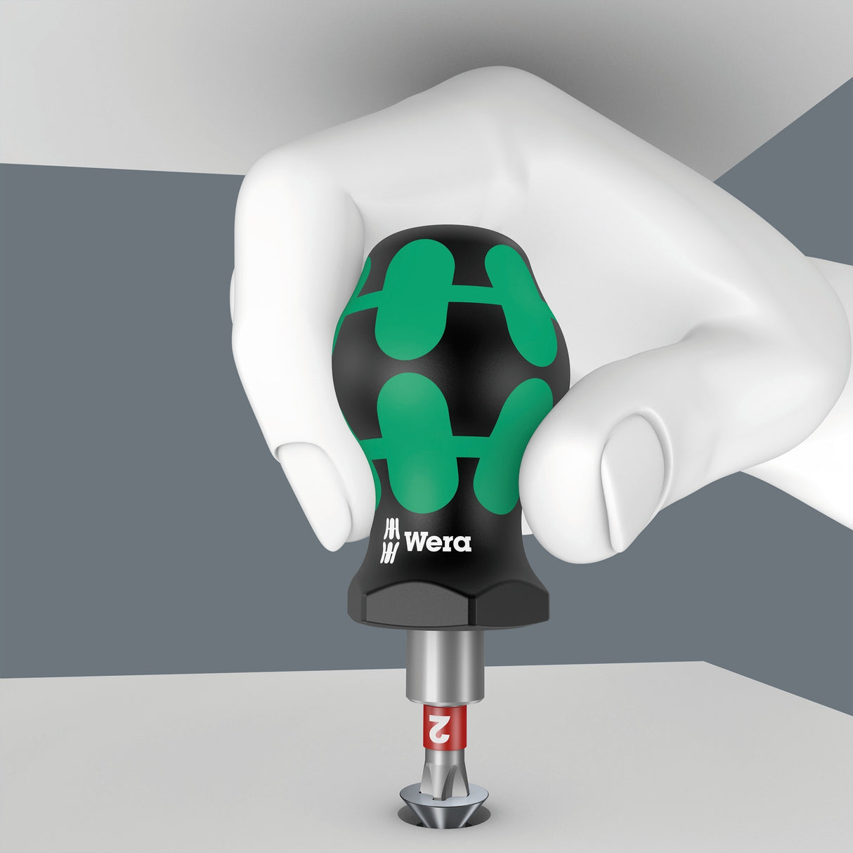 Wera kraftform kompakt stubby 1, 19-delig bitset (zwart groen)