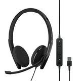 Epos adapt 160t usb ii over-ear headset (zwart)