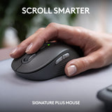 Logitech mk950 signature slim draadloze desktopset (grafiet, us-international lay-out (qwerty), 400 - 4000 dpi)