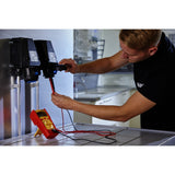 Wiha digitale multimeter tot 600 v ac, cat iv meetapparaat (rood geel)