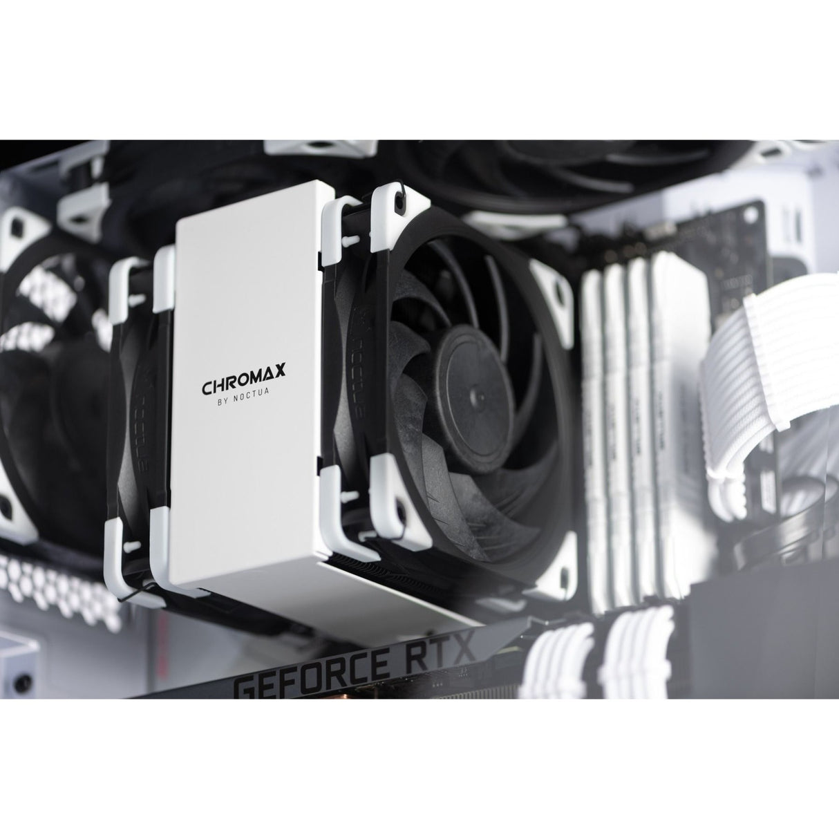 Noctua nf-a12x25 pwm chromax.black.swap case fan (zwart, 120 x 120 x 25 mm)
