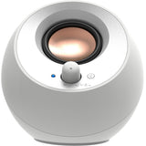 Creative pebble v3 pc-luidspreker (wit, bluetooth, usb-c, aux)