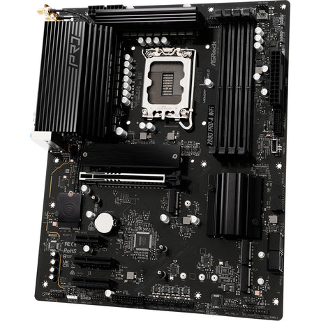 Asrock z890 pro-a wifi socket 1851 moederbord (zwart, raid, 2.5gb-lan, wi-fi 6e, bt, sound, atx)