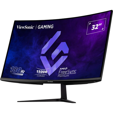 Viewsonic vx3218-pc-mhd 32 curved gaming monitor (zwart, 2x hdmi, 1x displayport, 180 hz)