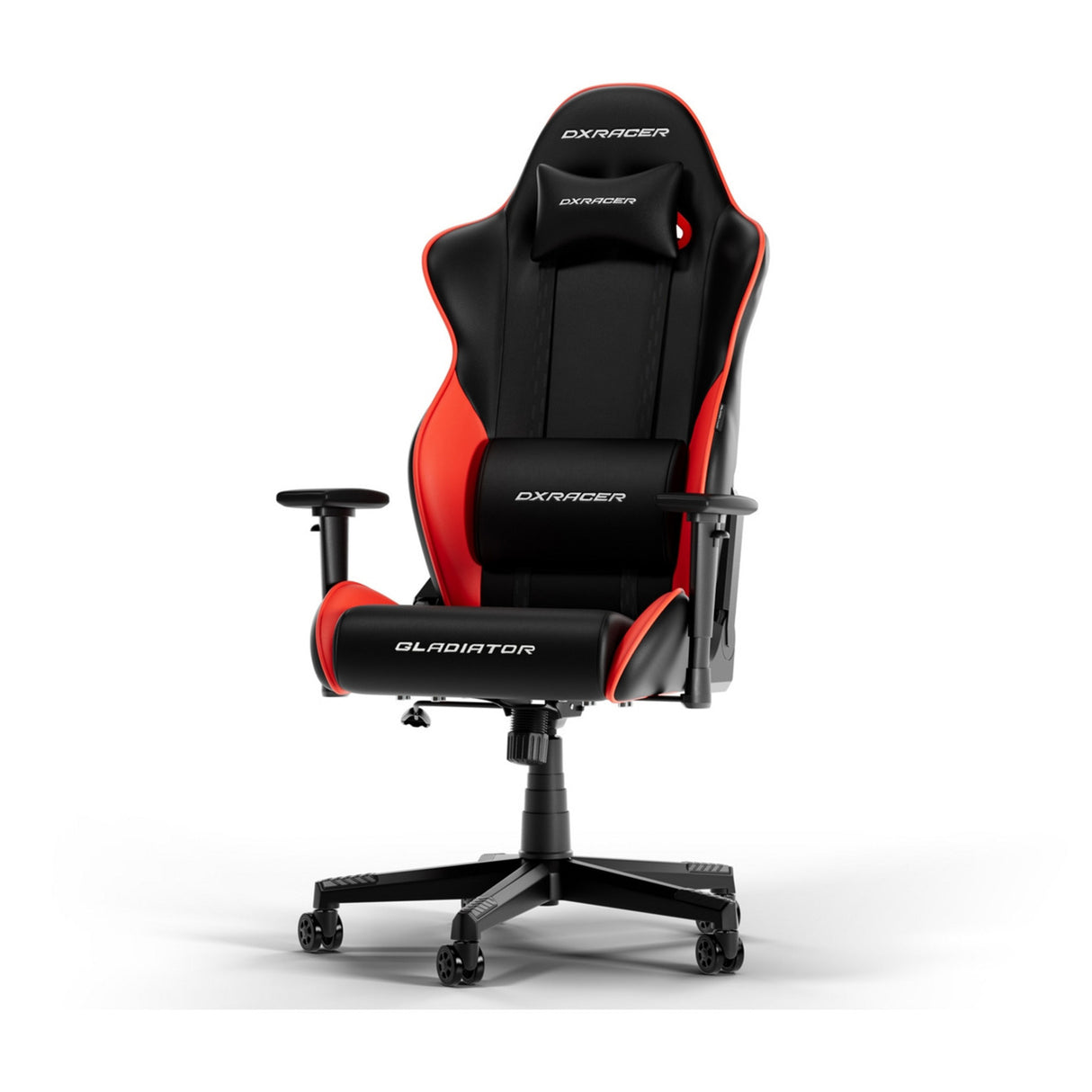 Dxracer gladiator l black red pvc leather gamestoel (zwart rood)