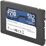 Patriot p210, 512 gb ssd (zwart, p210s512g25, sata iii)