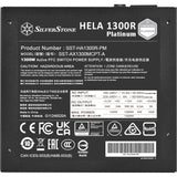Silverstone hela 1300r platinum, modulaire 1300 watt voeding (zwart, 8x pcie)