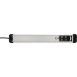 Brennenstuhl premium-alu-line stekkerdoos met schakelaar 10-voudig 3m h05vv-f 3g1,5