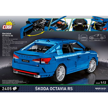 Cobi škoda octavia rs constructiespeelgoed (schaal 1:12)