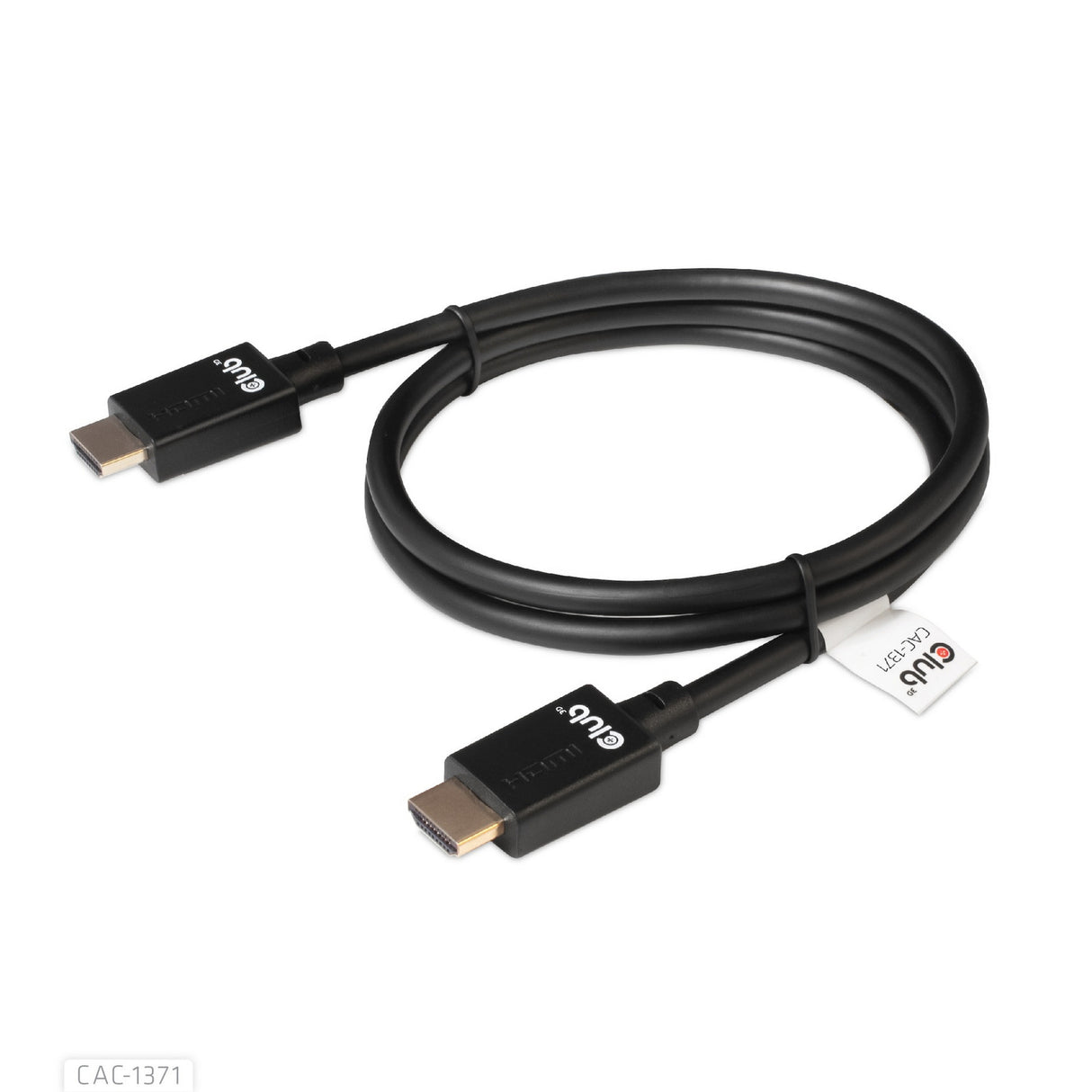 Club 3d gecertificeerde ultra high speed hdmi 2.1 kabel (zwart, 1 meter, 8k)