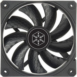 Silverstone shark force 120 case fan (zwart, 120 x 120 x 25 mm, pwm)