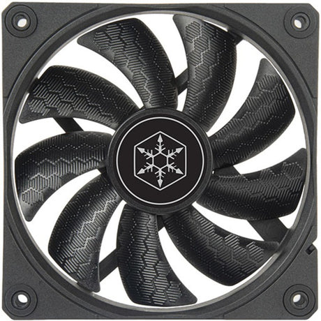 Silverstone shark force 120 case fan (zwart, 120 x 120 x 25 mm, pwm)