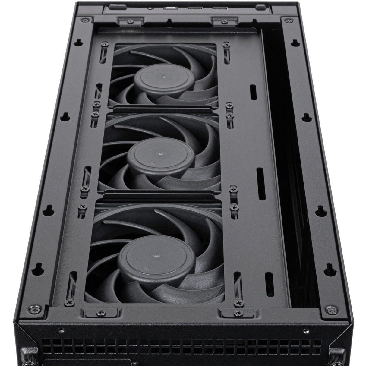 Silverstone sugo 17 mini tower behuizing (zwart | 2x usb-a | 1x usb-c)