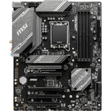 Msi b760 gaming plus wifi socket 1700 moederbord (grijs zwart, raid, 2.5gb-lan, wi-fi 6e, bt, sound, atx)