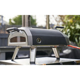 Ooni karu 2 multi-fuel pizza oven pizzaoven (zwart roestvrij staal, 12'' pizza, hout, houtskool en gas)