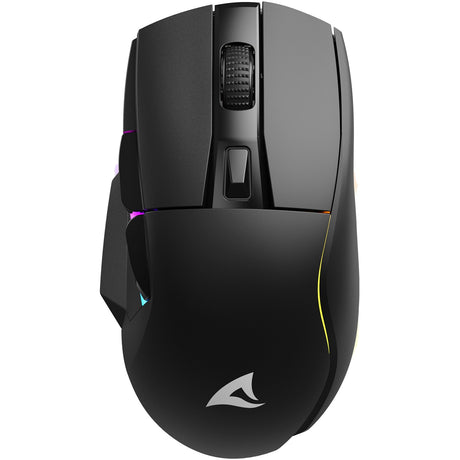Sharkoon skiller sgm50w gaming muis (zwart, 400 - 6400 dpi, rgb leds)