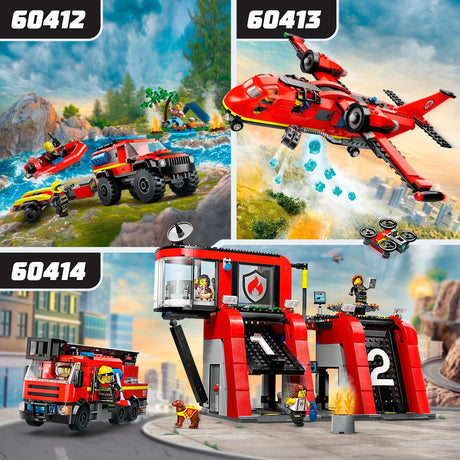 Lego city brandweerkazerne en brandweerauto - 60414