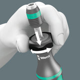 Wera 7440 41 42 kraftform momentschroevendraaierset 0,3-6,0nm (zwart groen, 27-delig, met rapidaptor snelspanboorhouder)
