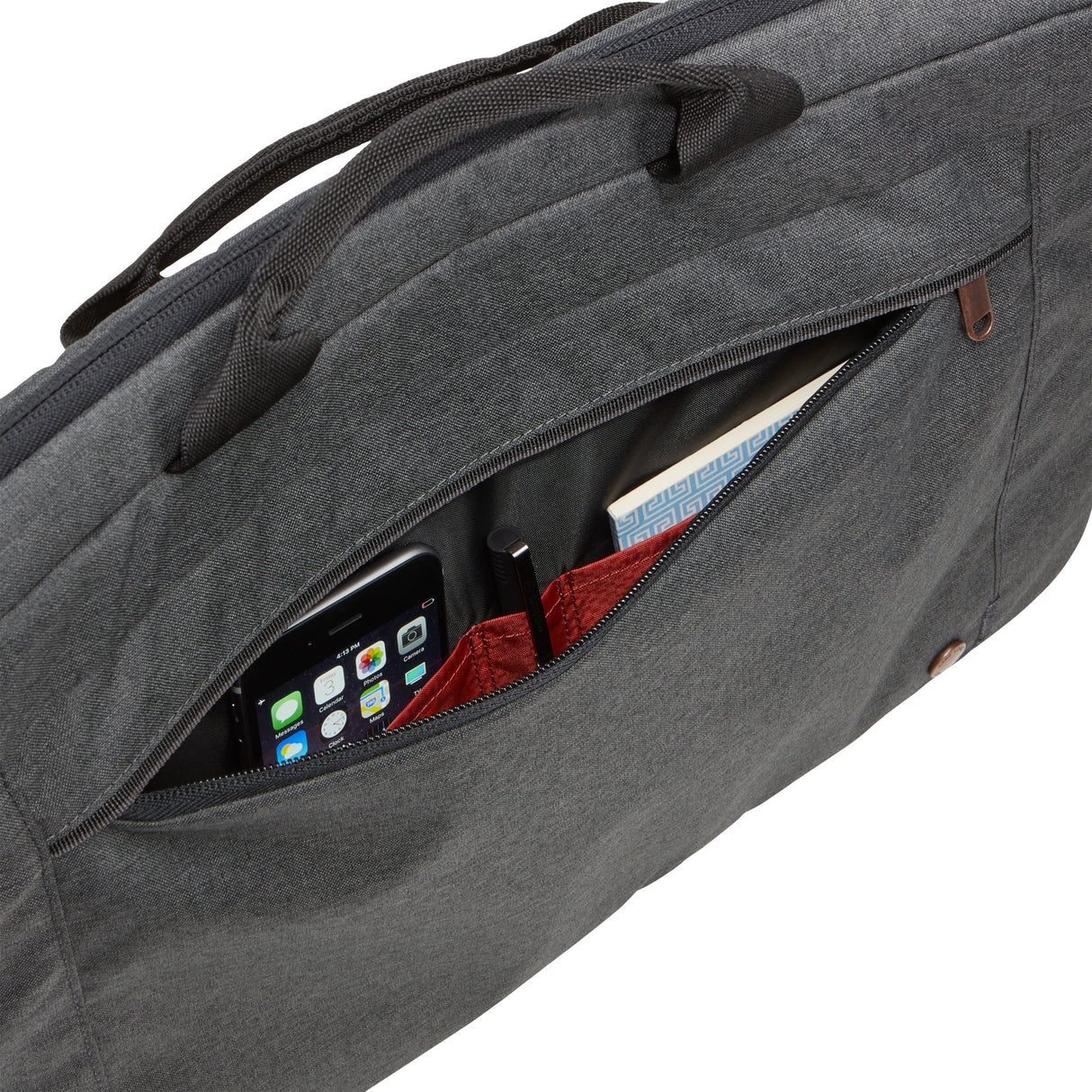 Case logic era 15.6 laptop attaché eraa-116-obsidian laptoptas (donkergrijs)