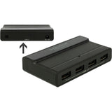 Delock externe usb 3.2 gen 2 4 port hub 10gbps usb-hub (zwart)