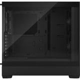 Fractal design pop silent black tg clear tint midi tower behuizing (zwart | 2x usb-a | tempered glass)