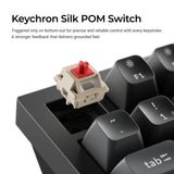 Keychron q1 ultra-m4 8k wireless custom mechanical keyboard (zwart, us lay-out (qwerty), silk pom banana, 75%, rgb, hot swap, 8k, 2.4 ghz | bluetooth 5.2 | usb-c)