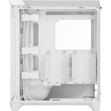 Fractal design meshify 3 rgb midi tower behuizing (wit | 2x usb-a | 1x usb-c | rgb | tempered glass)